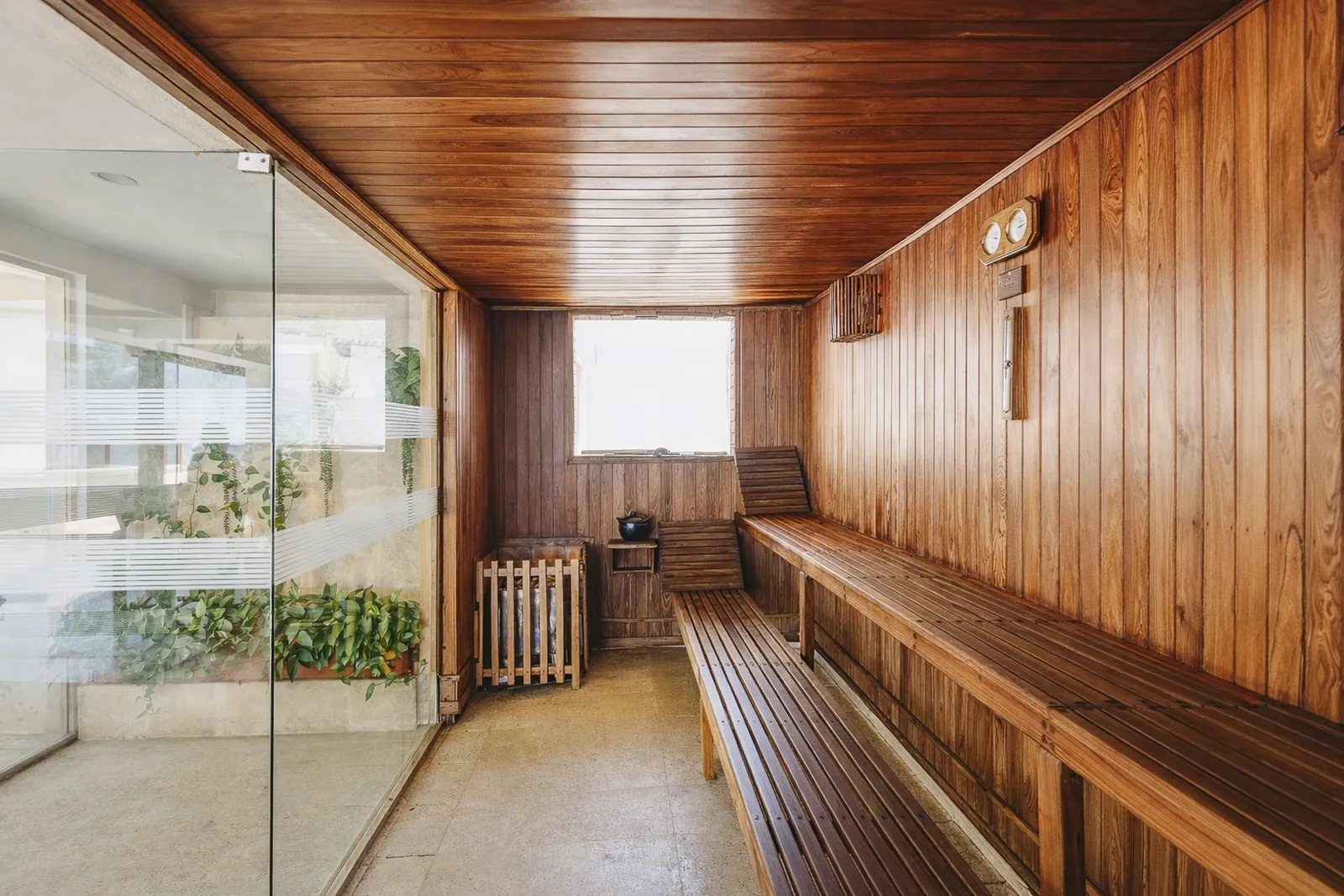 Sauna en bois de la Casa del Boquetillo